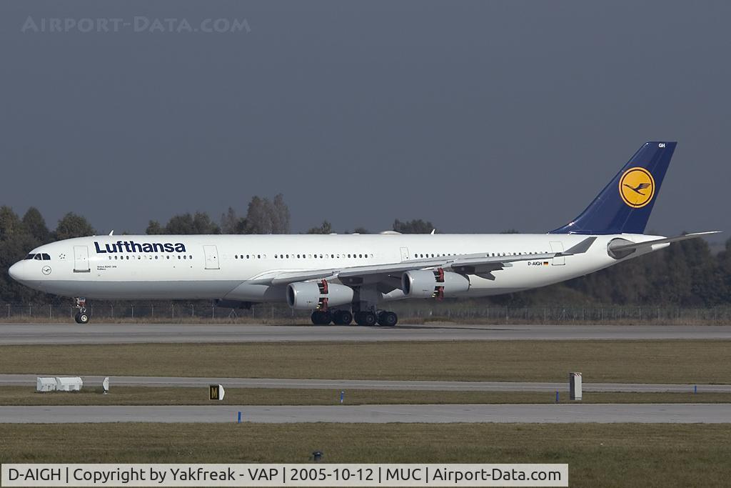 D-AIGH, 1994 Airbus A340-311 C/N 052, Lufthansa Airbus 340-300