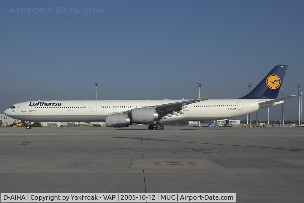 D-AIHA, 2003 Airbus A340-642 C/N 482, Lufthansa Airbus 340-600