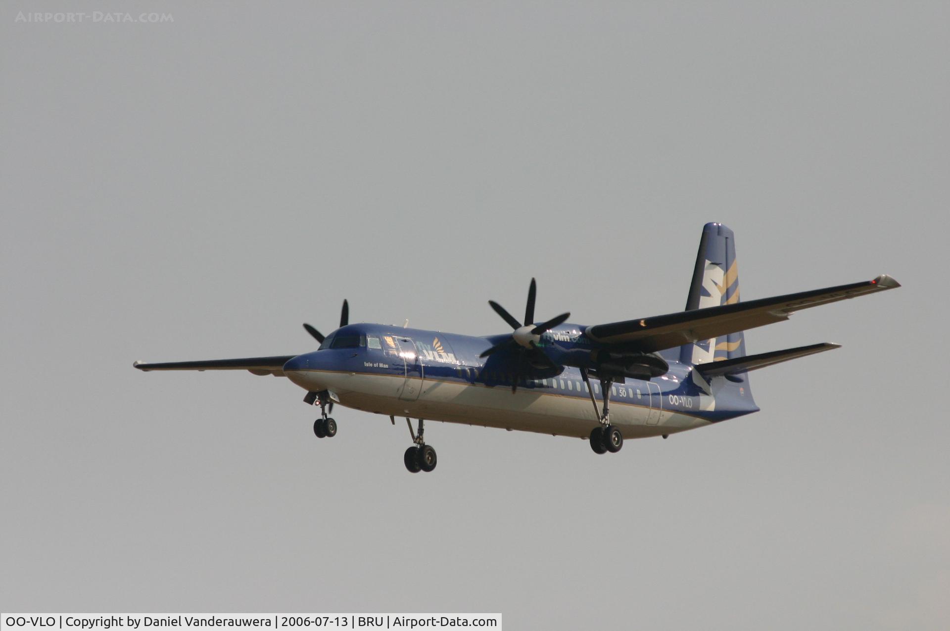OO-VLO, 1988 Fokker 50 C/N 20127, arrival of flight VG152