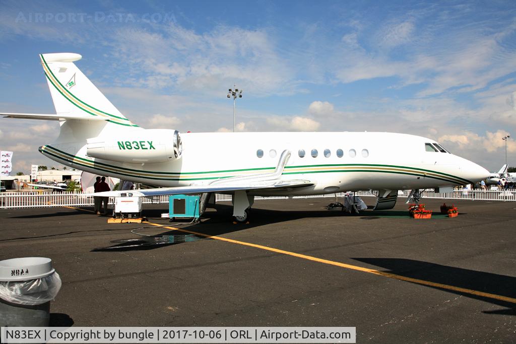 N83EX, 2006 Dassault Falcon 2000EX C/N 83, Static park at Orlando Excec