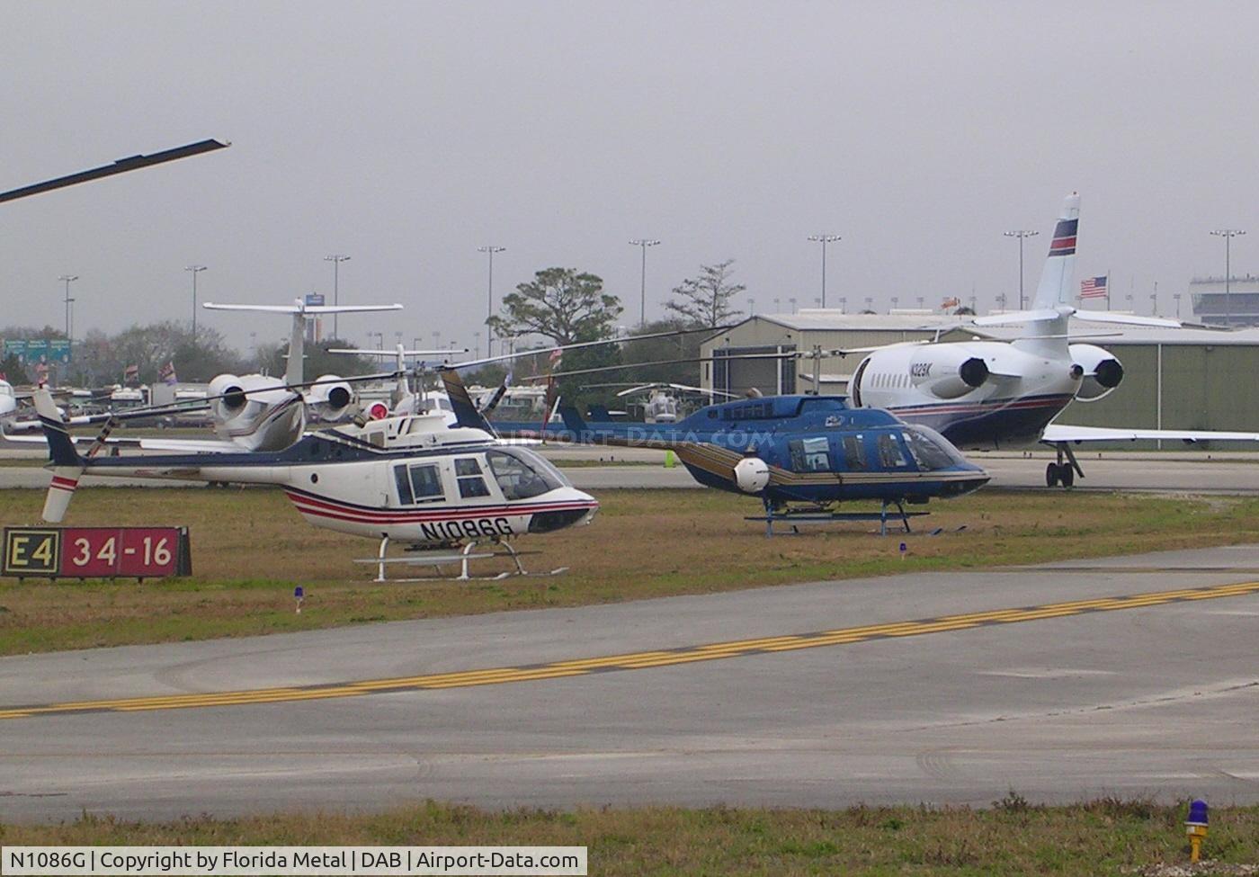 N1086G, 1980 Bell 206B JetRanger III C/N 2981, At Daytona 500