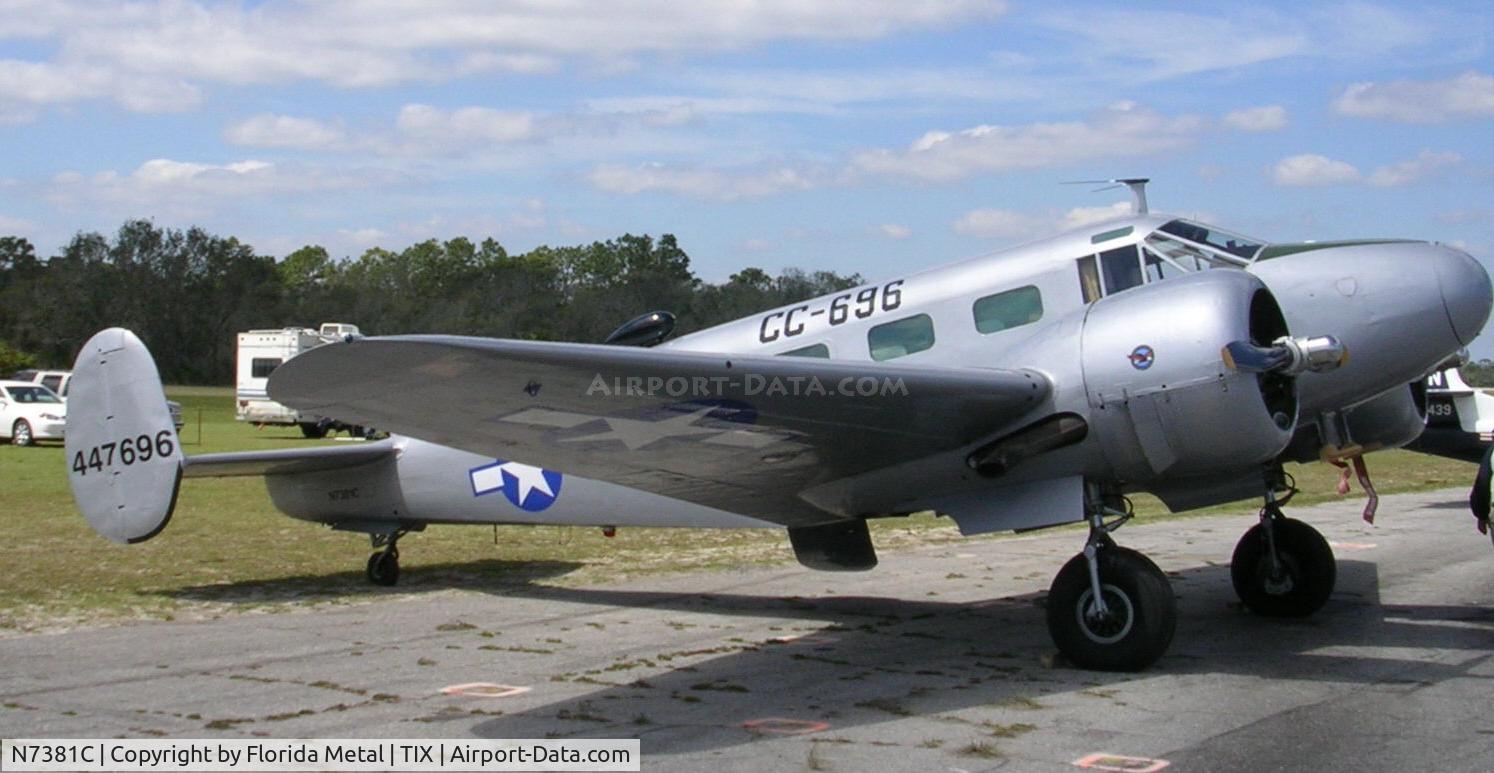 N7381C, 1944 Beech C18S C/N 8104, C-45