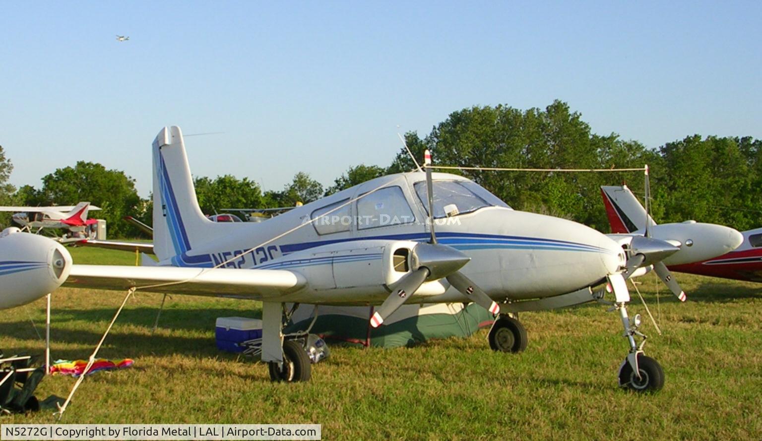 N5272G, 1957 Cessna U-3A Blue Canoe (310A) C/N 38060, Classic Cessna 310