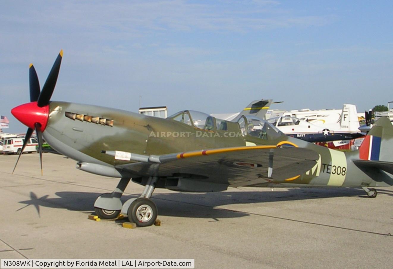 N308WK, 1945 Supermarine 361 Spitfire Tr9 C/N CBAF.4494, Spitfire at Sun N Fun