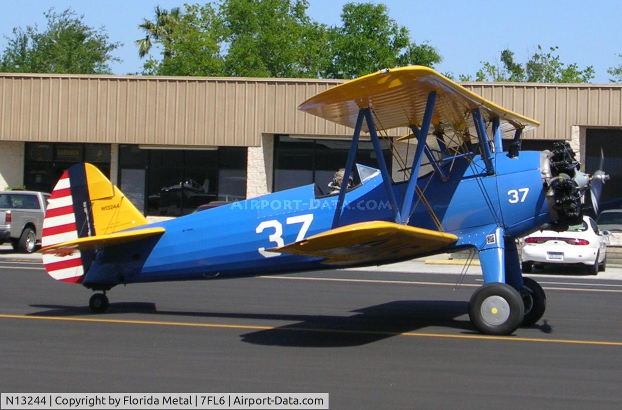 N13244, 1941 Boeing A75N1 (PT-17) C/N 75-908, Spruce Creek
