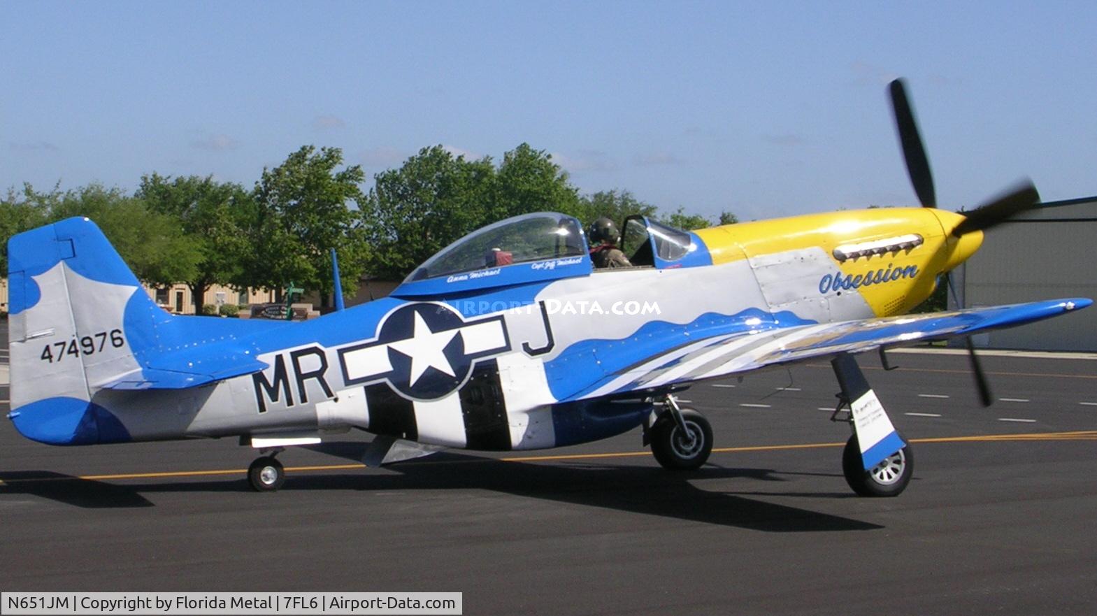 N651JM, 1944 North American/aero Classics P-51D C/N 44-74976, P-51 Obsession