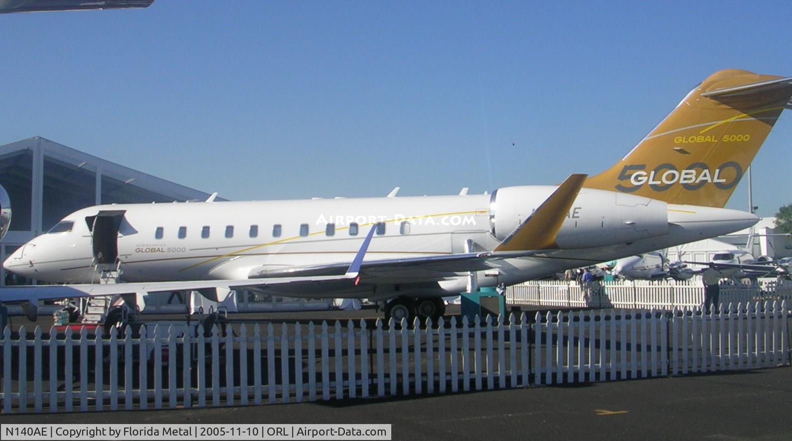 N140AE, 2004 Bombardier BD-700-1A11 Global 5000 C/N 9140, Global 5000