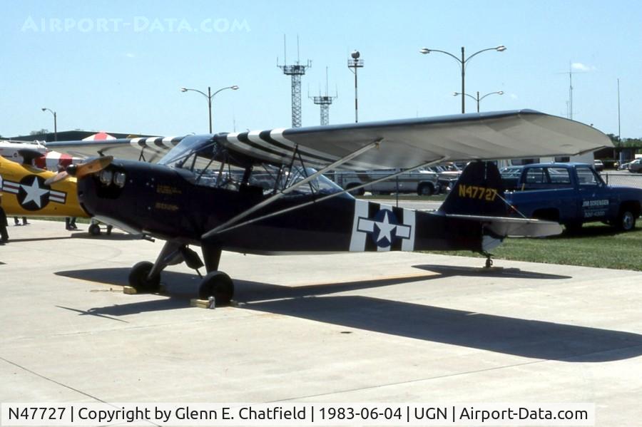 N47727, 1943 Taylorcraft DCO-65 C/N 4776, L-2M