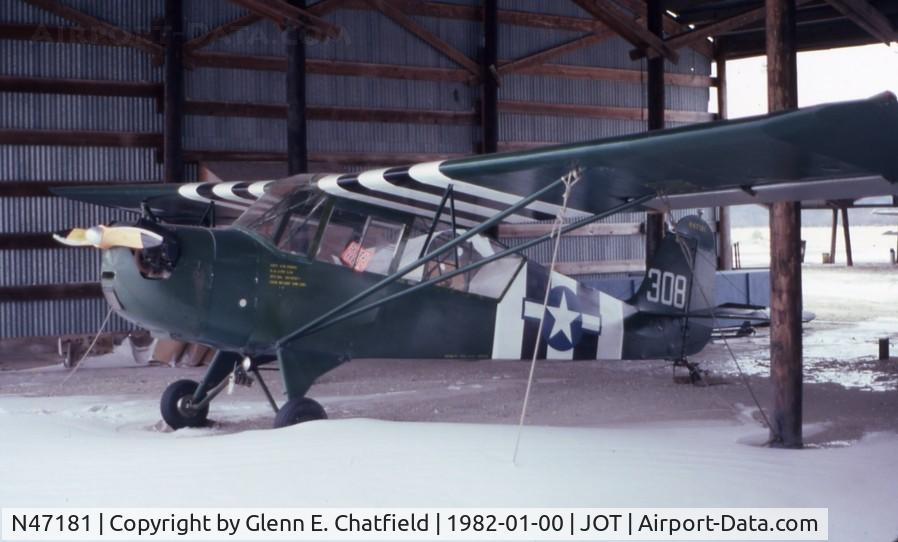 N47181, 1943 Aeronca 0-58B Grasshopper C/N 12088, L-3B/O-58B