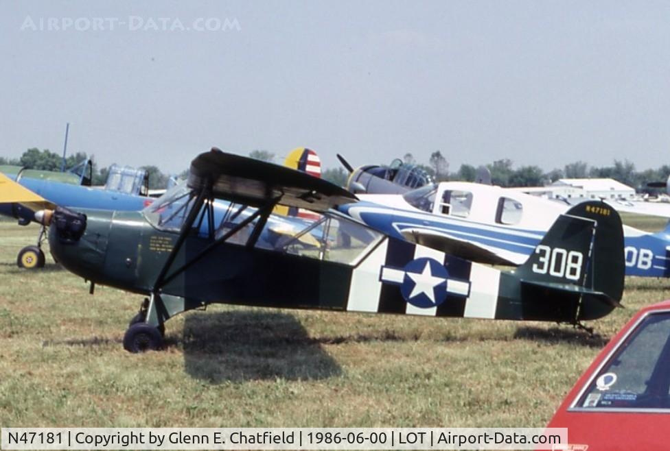 N47181, 1943 Aeronca 0-58B Grasshopper C/N 12088, L-3B/O-58B