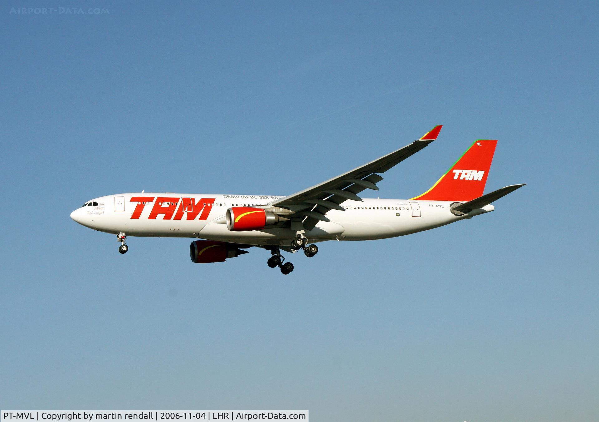 PT-MVL, 2005 Airbus A330-203 C/N 700, AIRBUS 330