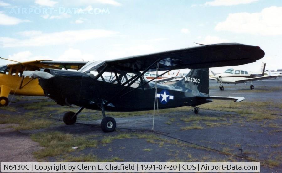 N6430C, Stinson L-5 Sentinel C/N 1813, photo by Harry Chatfield, Glenn's father
