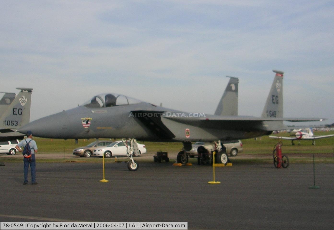 78-0549, 1978 McDonnell Douglas F-15C Eagle C/N 0541/C082, F-15 at Sun N Fun