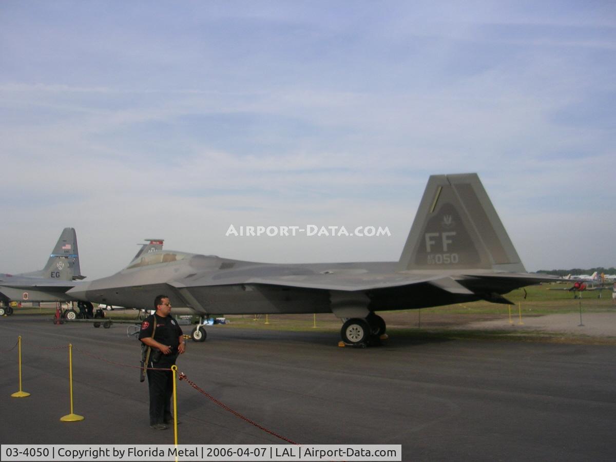 03-4050, 2003 Lockheed Martin F-22A Raptor C/N 4050, F-22 at Sun N Fun