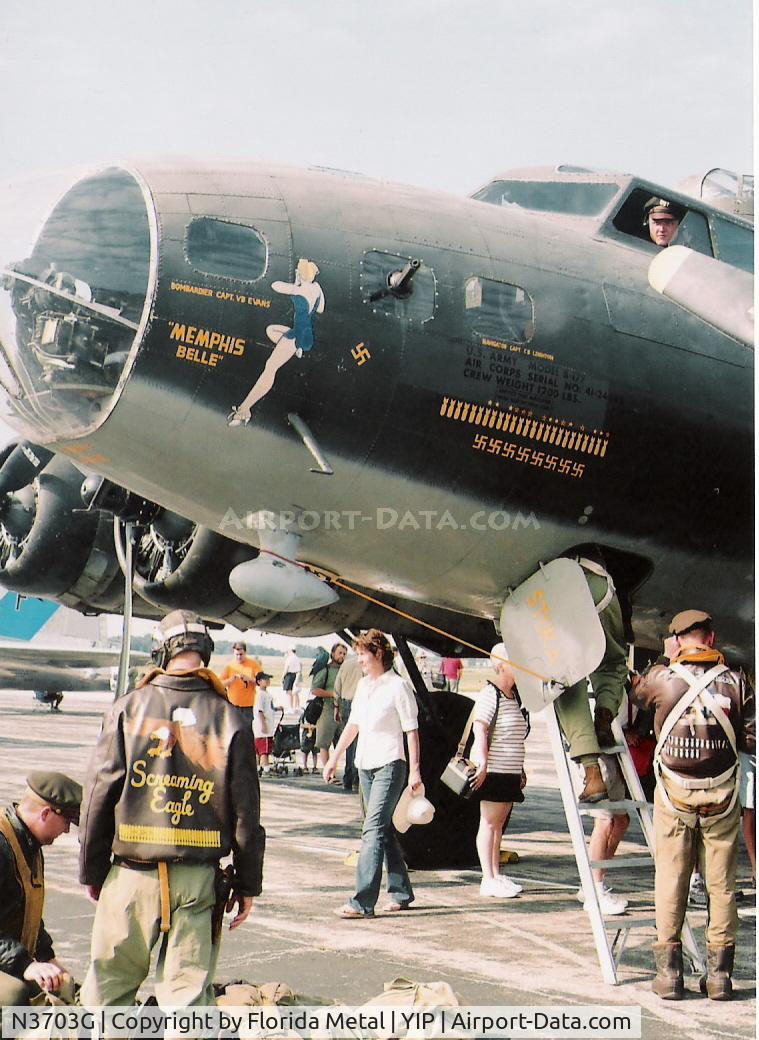 N3703G, 1945 Boeing B-17G Flying Fortress C/N 44-83546-A, Memphis Belle