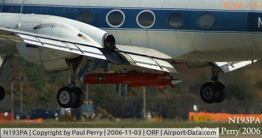 N193PA, 1959 Grumman G159 Gulfstream I C/N 023, Close-up of the Chukar drone carried and launched by this bird