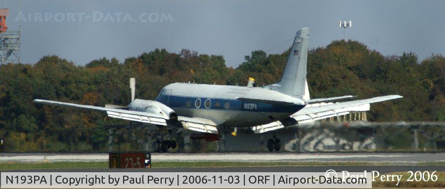 N193PA, 1959 Grumman G159 Gulfstream I C/N 023, And she's down, ready to turn for another sortie