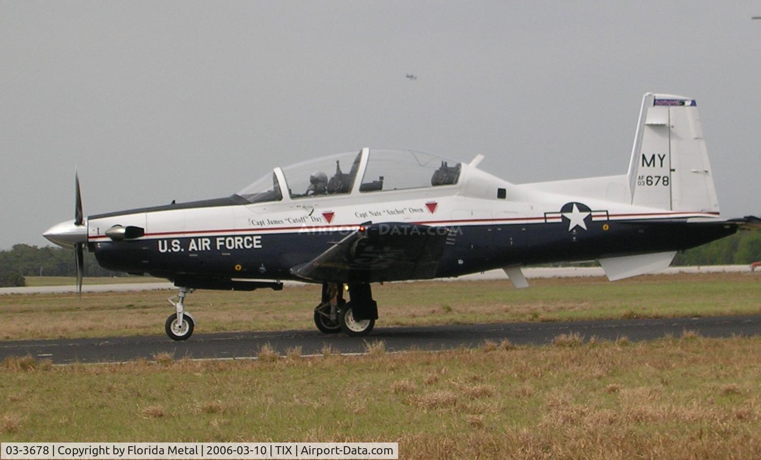 03-3678, 2003 Raytheon T-6A Texan II C/N PT-224, T-6 Texan II