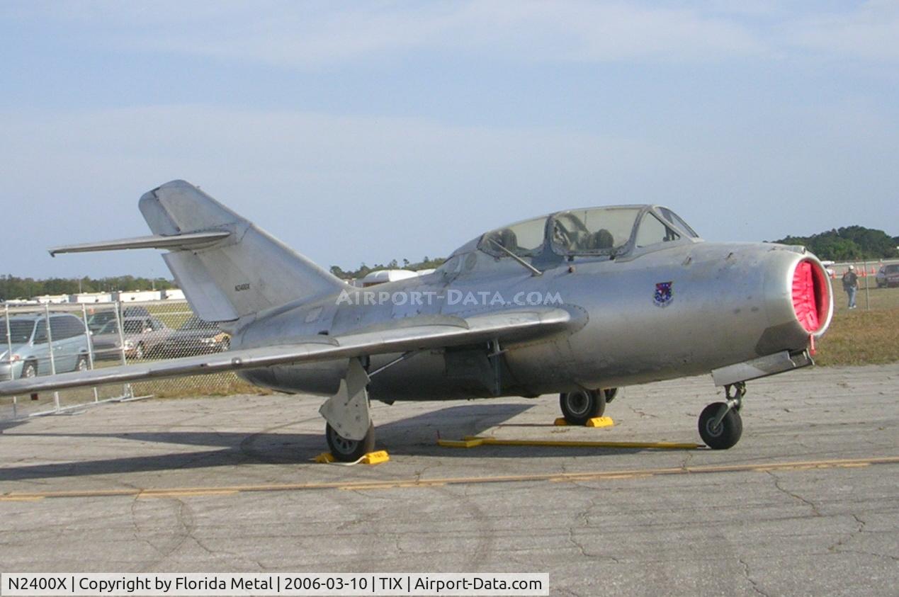 N2400X, 1953 PZL-Mielec SBLim-2 (MiG-15UTI) C/N 1A06027, Mig-15
