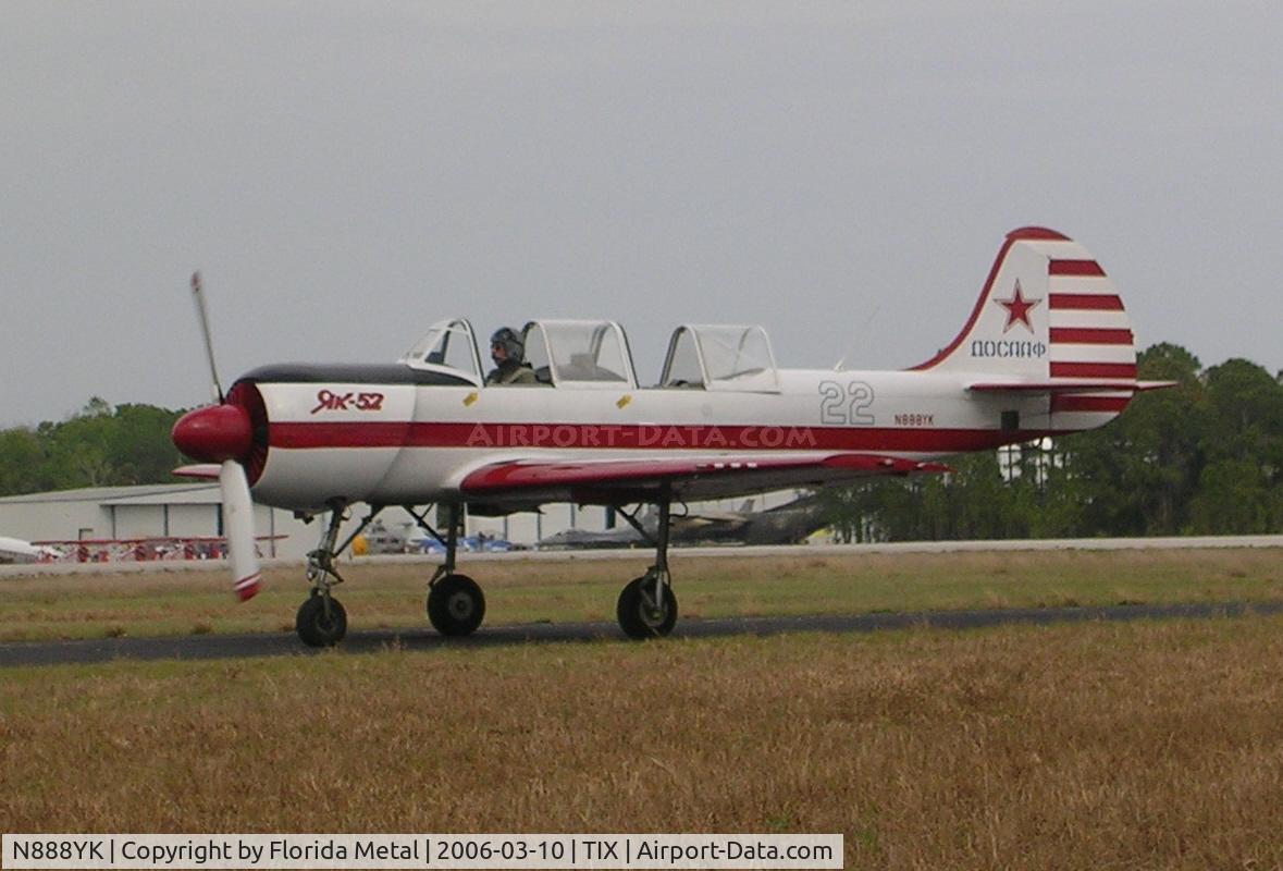 N888YK, 1995 Yakovlev Yak-52 C/N 9511903, TICO