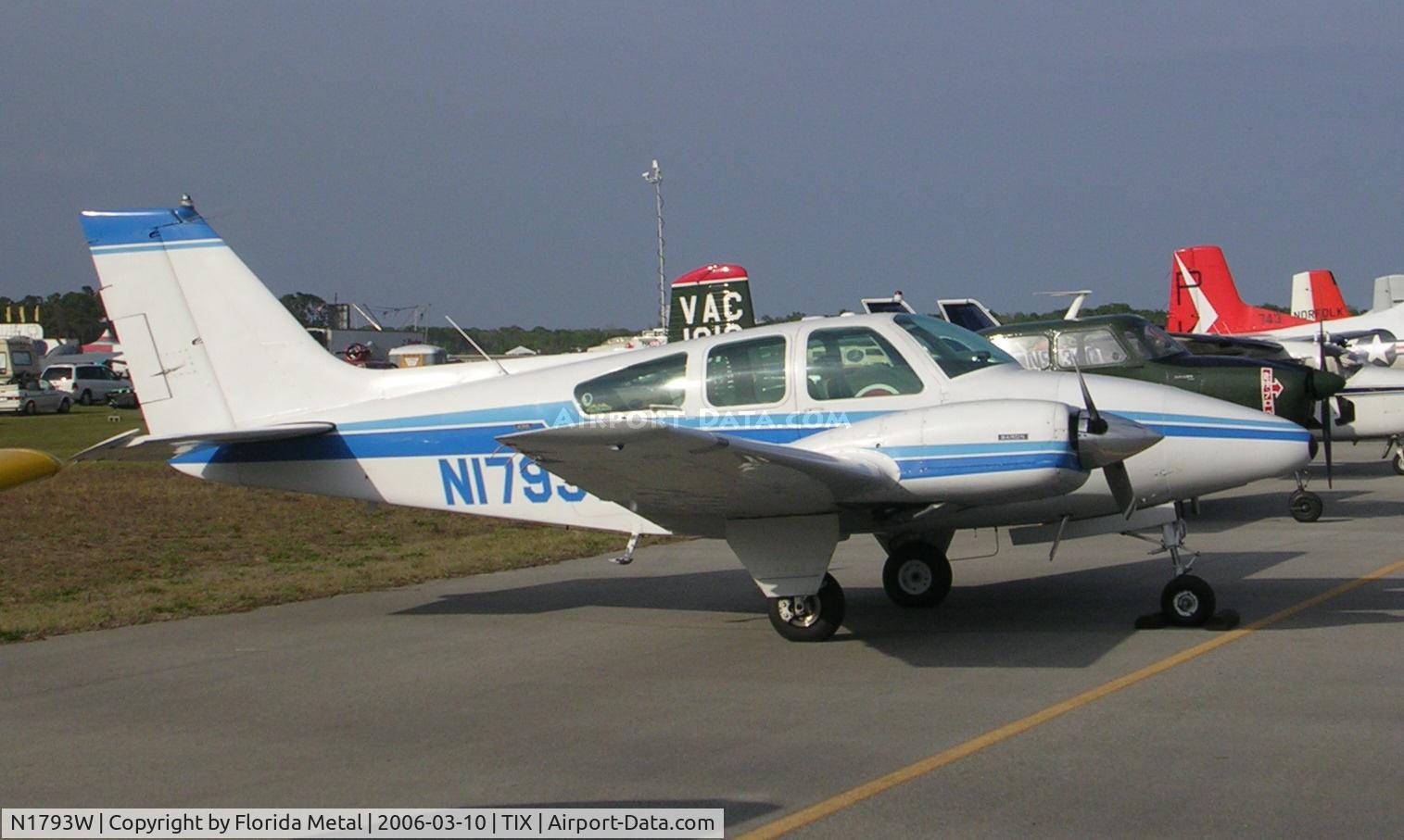 N1793W, 1972 Beech 95-B55 (T42A) Baron C/N TC-1504, Baron