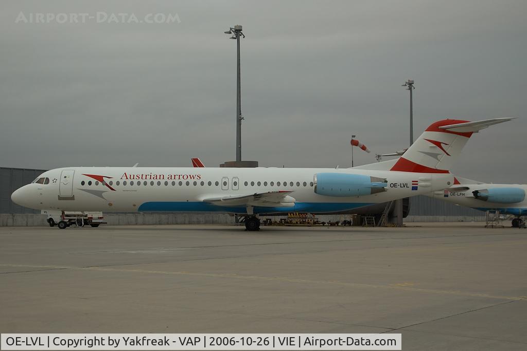 OE-LVL, 1992 Fokker 100 (F-28-0100) C/N 11404, Austrian Arrows Fokker 100