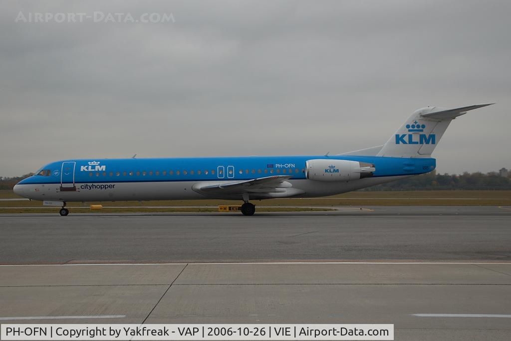 PH-OFN, 1993 Fokker 100 (F-28-0100) C/N 11477, KLM Cityhopper Fokker 100