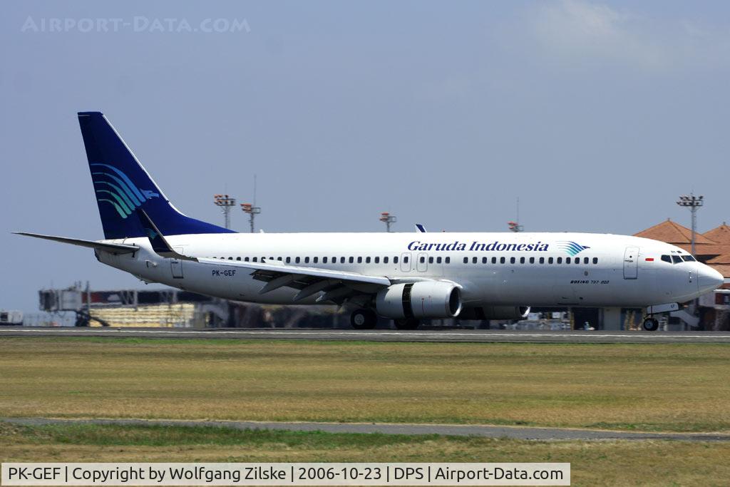 PK-GEF, 2002 Boeing 737-8CX C/N 32363, visitor
