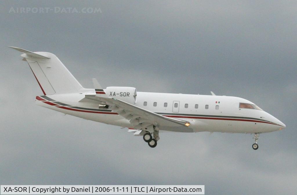 XA-SOR, 1994 Canadair Challenger 601-3R (CL-600-2B16) C/N 5147, XA-SOR Arriving to Toluca.