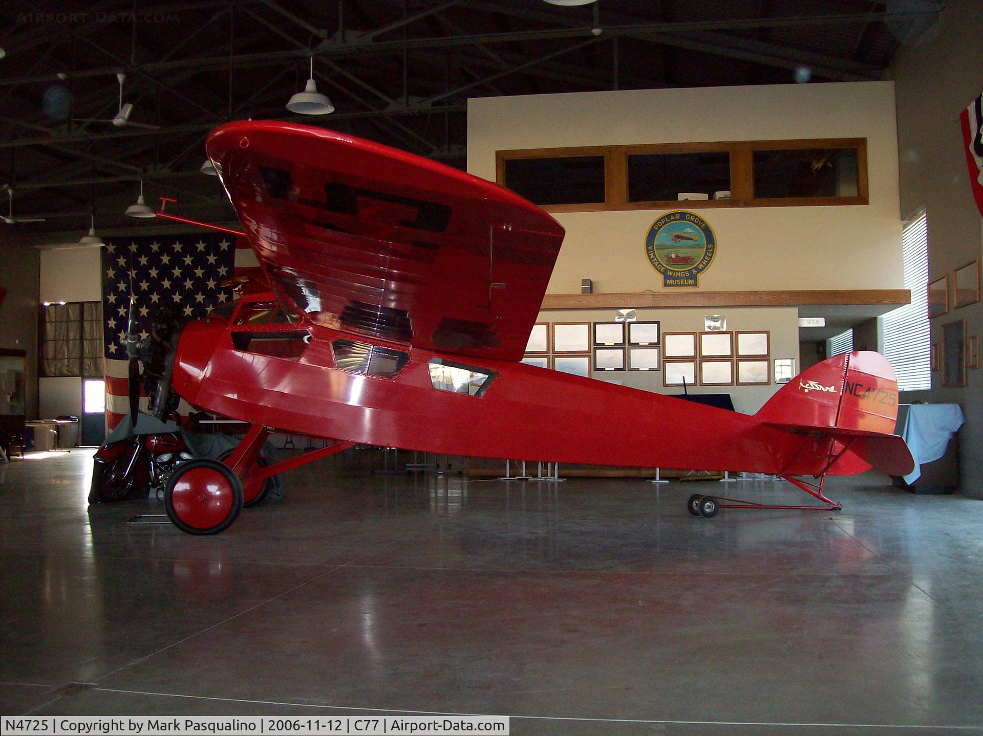 N4725, 1928 Cessna AW C/N 138, 1928 Cessna AW