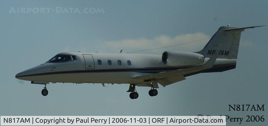 N817AM, 1982 Gates Learjet 55 C/N 069, Making a hop from Pennsylvania to Virgina