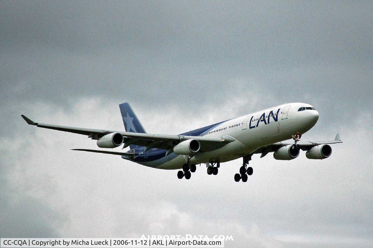 CC-CQA, 2000 Airbus A340-313X C/N 359, On approach to Auckland