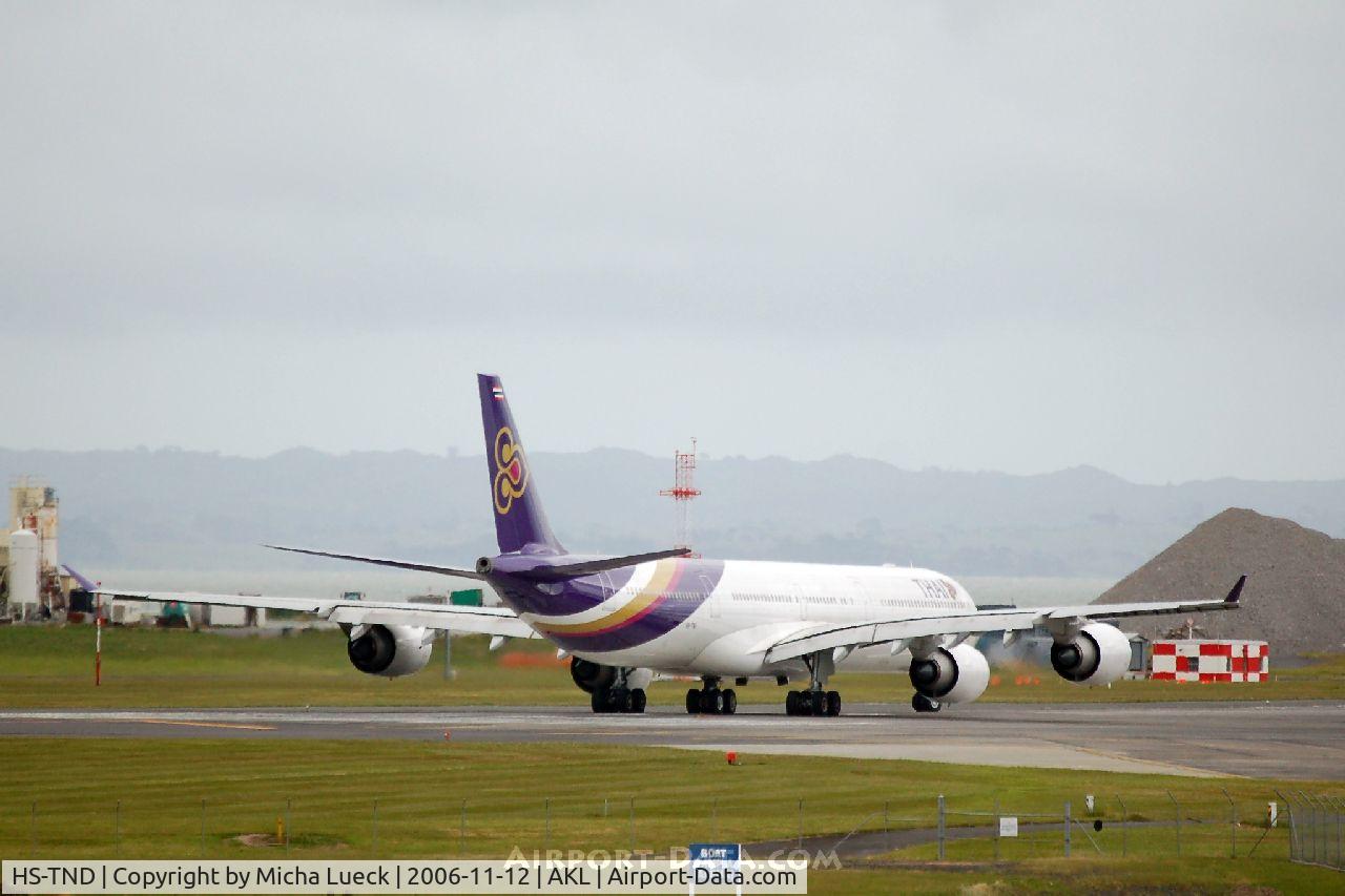 HS-TND, 2005 Airbus A340-642 C/N 710, On the take-off run