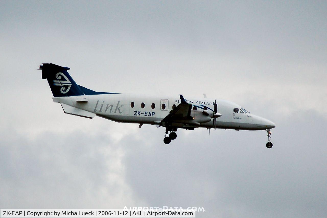 ZK-EAP, 2002 Raytheon 1900D C/N UE-439, On approach to Auckland