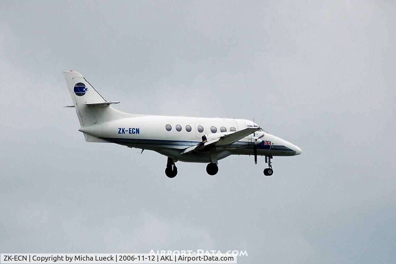 ZK-ECN, 1992 British Aerospace BAe-3201 Jetstream 32 C/N 967, On approach to Auckland