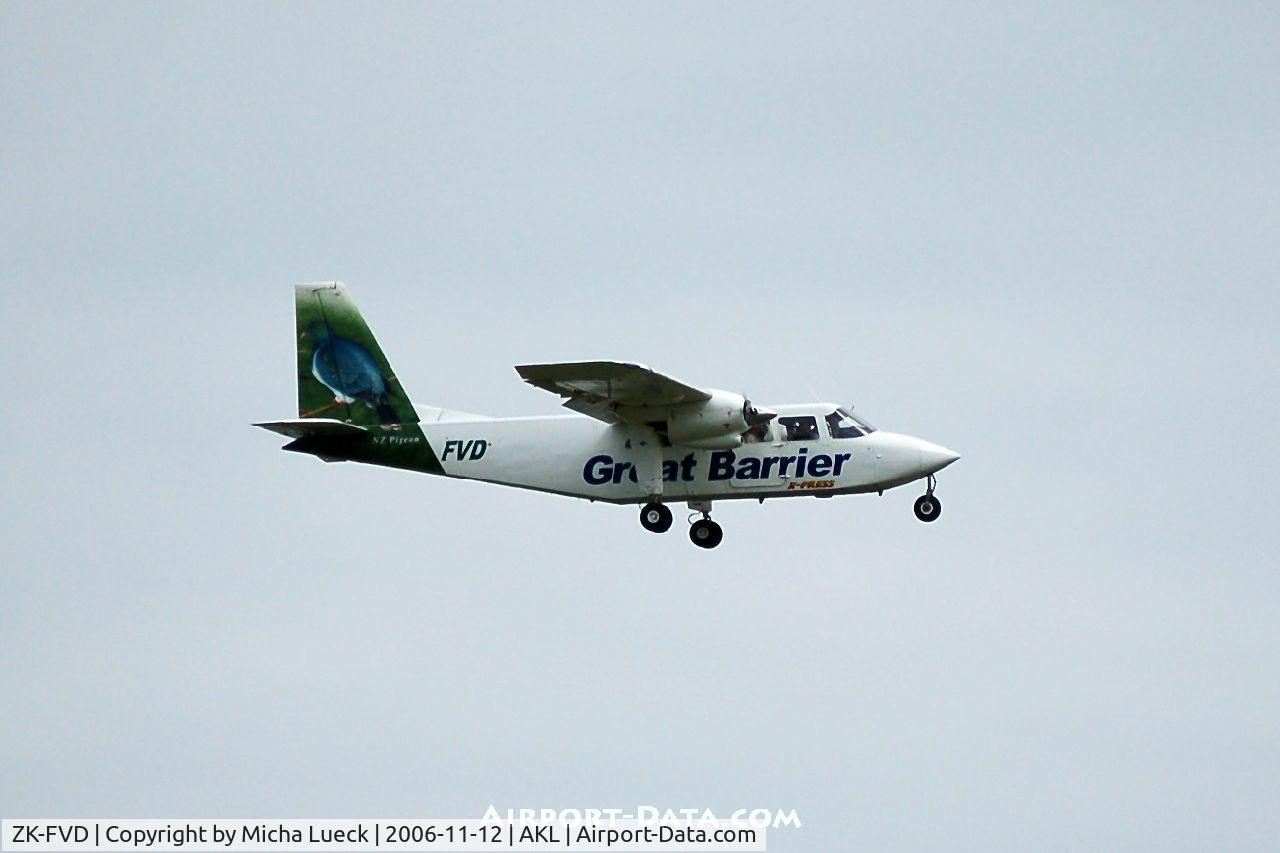 ZK-FVD, 1973 Britten-Norman BN-2A-26 Islander C/N 316, Great Barrier Airlines uses a variety of aircraft for their services between the island and the mainland