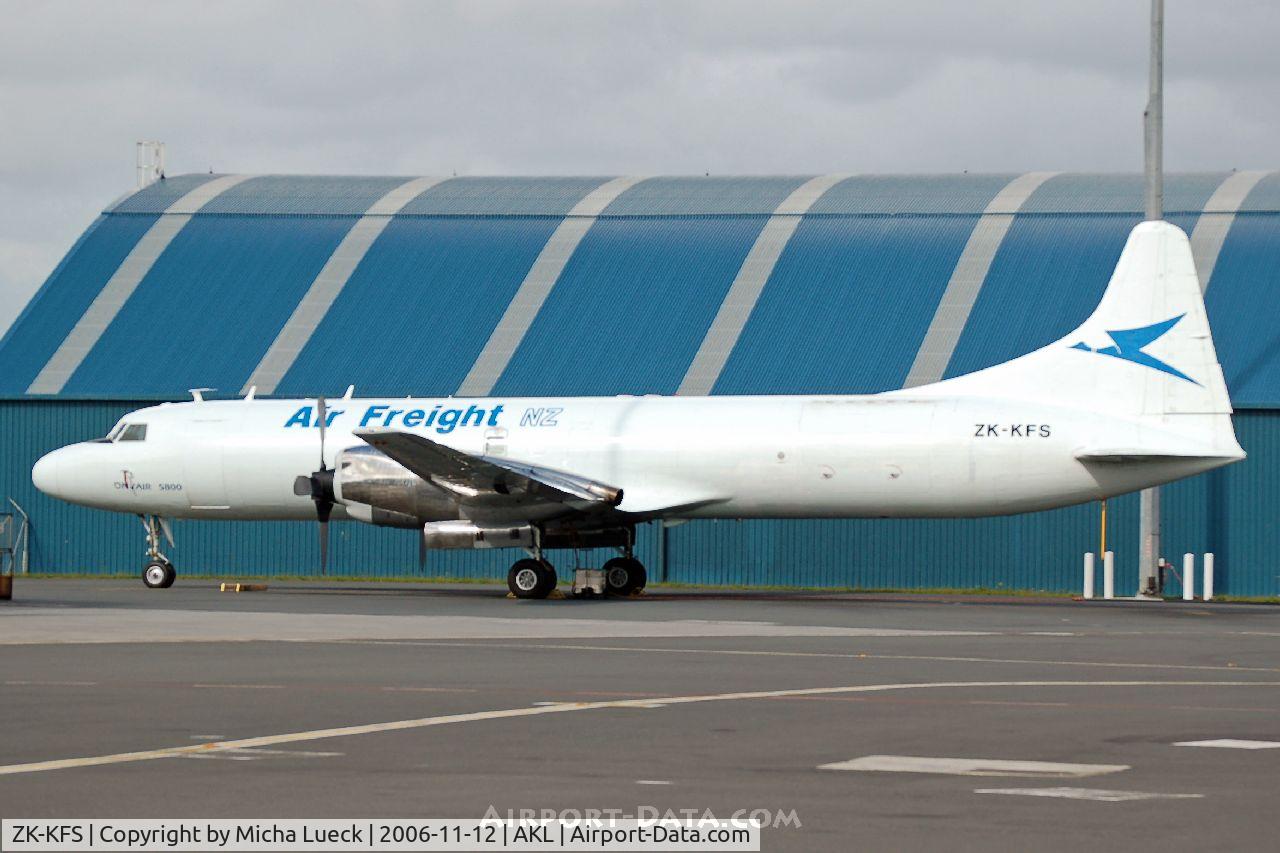 ZK-KFS, Convair VC-131F (R4Y-1) Samaritan C/N 277, There are still a few Convairs in passenger and freight services around in New Zealand