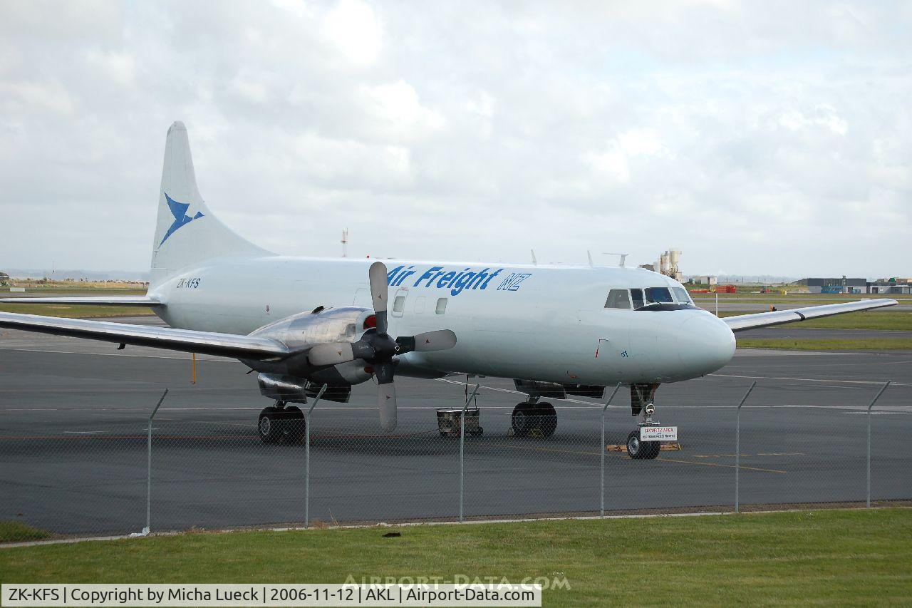 ZK-KFS, Convair VC-131F (R4Y-1) Samaritan C/N 277, There are still a few Convairs in passenger and freight services around in New Zealand