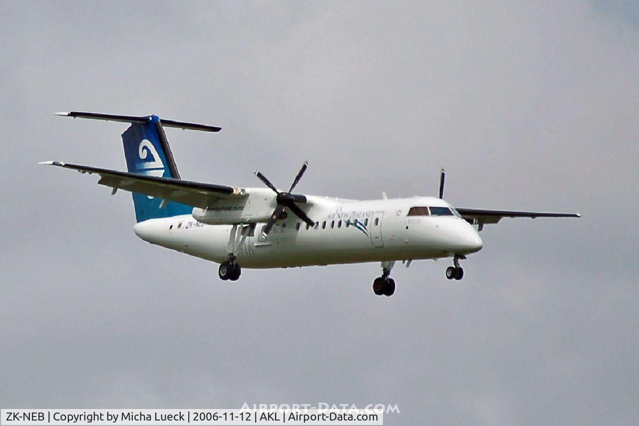 ZK-NEB, 2005 De Havilland Canada DHC-8-311 Dash 8 C/N 615, On approach to Auckland