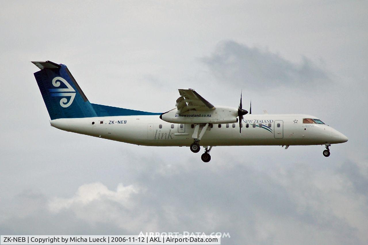 ZK-NEB, 2005 De Havilland Canada DHC-8-311 Dash 8 C/N 615, On approach to Auckland