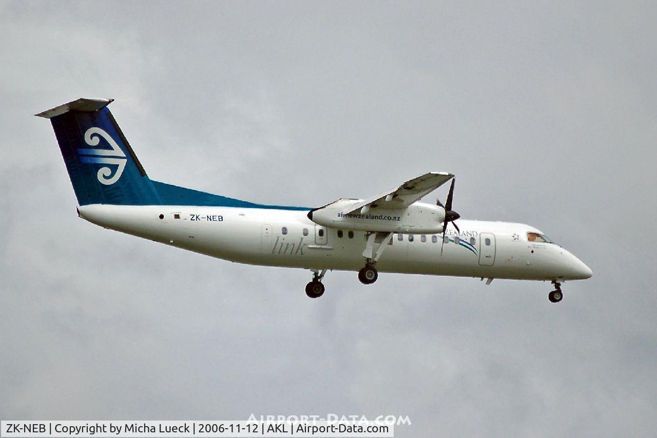ZK-NEB, 2005 De Havilland Canada DHC-8-311 Dash 8 C/N 615, on finals at Auckland