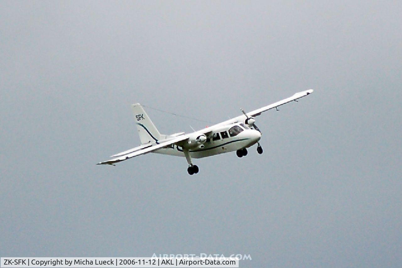 ZK-SFK, Britten-Norman BN-2A Islander C/N 236, Turning onto finals at Auckland