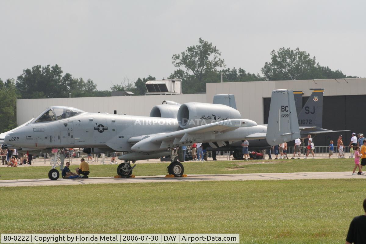 80-0222, 1980 Fairchild Republic A-10A Thunderbolt II C/N A10-0572, A-10 Thunderbolt II