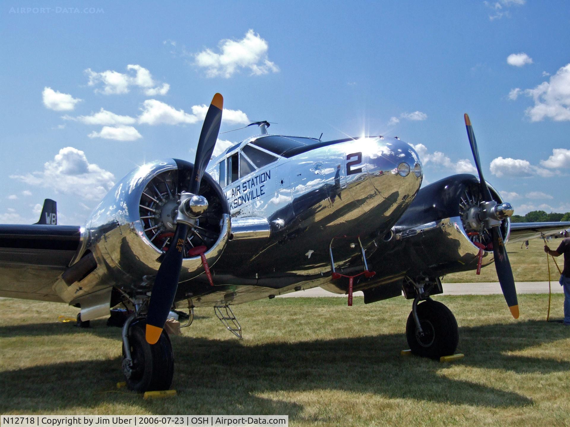 N12718, 1942 Beech UC-45J Expeditor C/N 39750, Beautiful UC-45 at Airventure '06