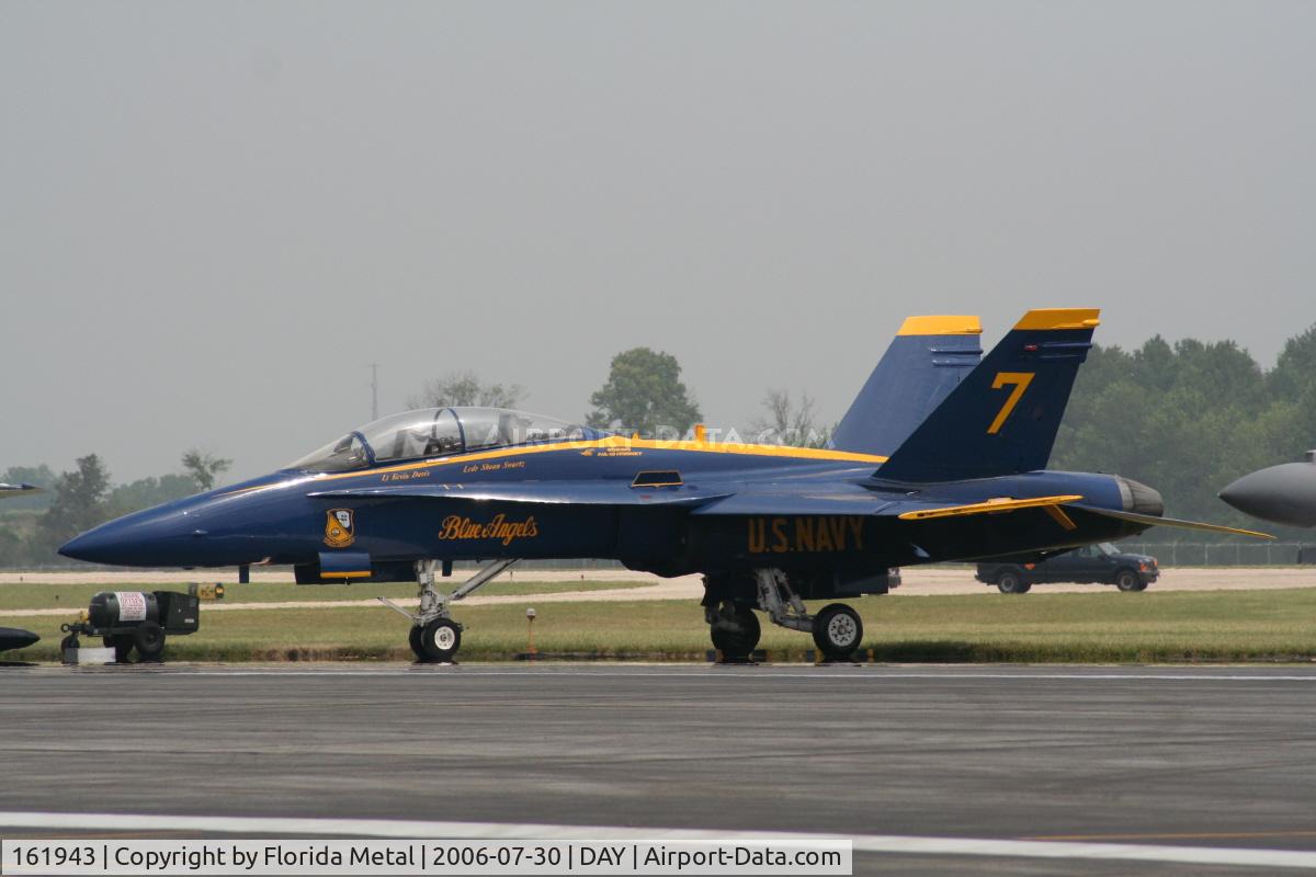 161943, McDonnell Douglas F/A-18B Hornet C/N 0150, Blue Angel #7