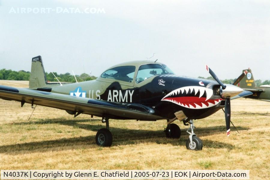 N4037K, 1947 North American Navion (NA-145) C/N NAV-4-1037, Pretending to be an L-17 at the Liason fly-in