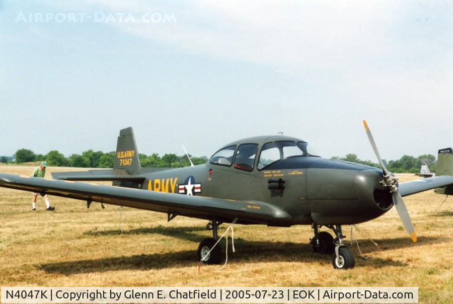 N4047K, North American Navion (NA-145) C/N NAV-4-1047, Pretending to be an L-17 at the Liason fly-in