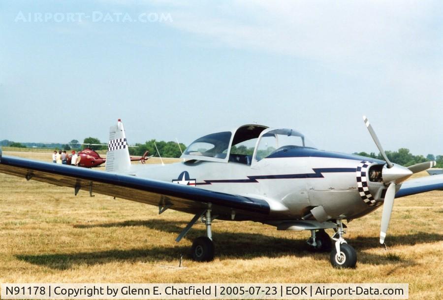 N91178, 1946 North American Navion (NA-145) C/N NAV-4-232, Faking it as an L-17 at the Liason bird fly-in