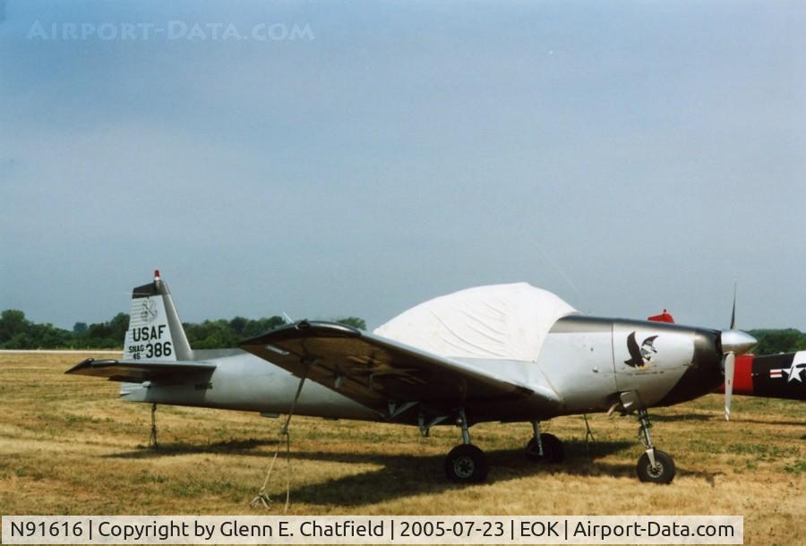 N91616, 1946 North American Navion (NA-145) C/N NAV-4-386, Faking it as an L-17 at the Liason bird fly-in