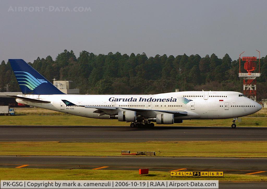 PK-GSG, 1993 Boeing 747-4U3 C/N 25704, B.747